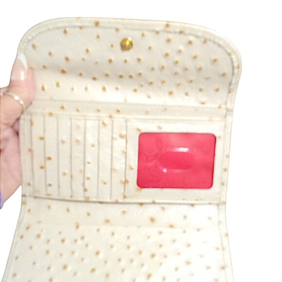 Dooney & Bourke🦆NEW Ostrich 3 Compartment Satchel Shoulder Bag & Wallet Set - Picture 9 of 10